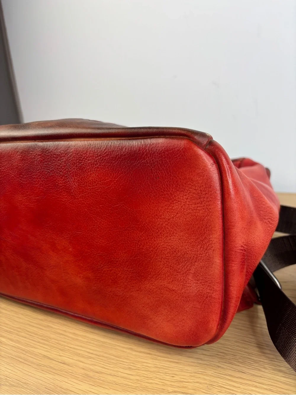 Yukon Full Grain Rich Red Rustic Brown Backpack LIKE NEW!!‎